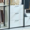 Fiona - Freestanding Walk In Wood Closet System, Metal Frame Melamine - White - Image 5