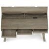 Bowman - Flip Up Desk - Distressed Gray - Image 2