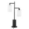 Cannes - Contemporary Table Lamp - Black / White - Image 5
