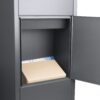 Steel Large Single Compartment Locking Parcel Drop Box With Keyed Access - Gray - Image 7