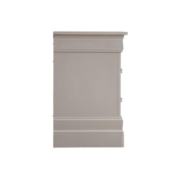 Lorana - Modern Nightstand - Silver Champagne