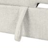 Versatile L Shaped Sofa Bed With Storage, Cup Holders, USB Ports Chenille - Beige - Image 26