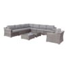 7 Person Patio Seating Group With Cushions - Gray - Image 7