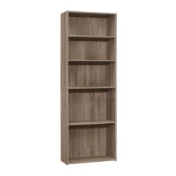 Bookshelf, Bookcase, 6 Tier, For Office, Transitional - Taupe