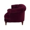 La Rosa - Victorian Chesterfield Tufted Sofa - Burgundy - Image 4
