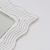 Handcarved Wave Design Rectangle Mirror Accent Enhancing Space - Antique White - Image 6