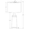 Lighting, Table Lamp, Resin, Contemporary - Black / Cream - Image 4