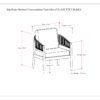 Bayshore - Outdoor Conversation Chair (Set of 2) - Natural - Image 10