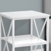 Accent Table, Side Contemporary And Modern - White - Image 8