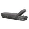 Willow - Sunbrella Upholstered Patio Lounger - Graphite Gray / Black - Image 5