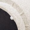 Fuji - Mushroom Footstool Ottoman - Ivory White - Image 4