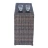 4 Person Outdoor Wicker Sofa Set With Cushions Versatile Seating - Brown - Image 7