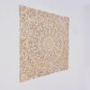 Floral Hand Carved Mandala Square Wall Decor With Spiritual Symbolism - Gold / White - Image 6