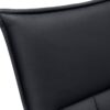Dining Chair, Side, Upholstered For Dining Room, Contemporary Comfortable Seating (Set of 2) - Black - Image 7