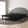 Queen Size Platform Bed Frame, Bedroom Furniture Metal Bed Foundation Base - Black - Image 2