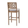 Carmel - Upholstered Barstool With Cracked Ice Pattern - Light Gray - Image 8