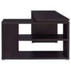 L Shape Computer Desk With Multiple Storage And 3 Drawers - Cappuccino - Image 7