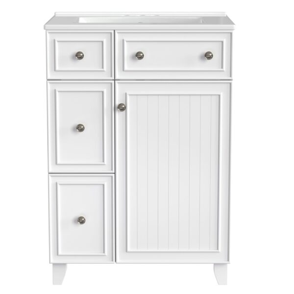 Bathroom Vanity Cabinet With Sink - White
