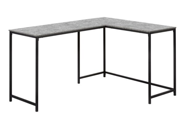 Computer Desk, Home Office, Corner, L Shape, Laptop, Contemporary & Modern - Gray