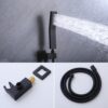 Luxury Bathroom Ceiling Mount 12" Rain Mixer Shower System With Brushed Nickel - Matte Black - Image 5