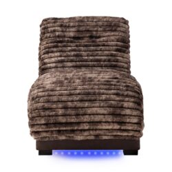 Denise - Accent Chaise With USB Support - Brown
