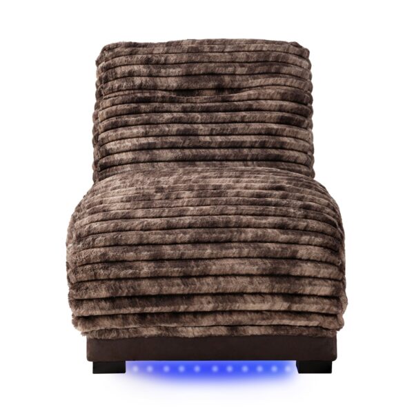Denise - Accent Chaise With USB Support - Brown