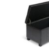 Dover - Storage Ottoman Bench - Midnight Black - Image 4