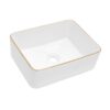 Rectangular, Vessel Bathroom Sink - White - Image 8