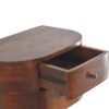 Lunar - 2 Drawer Floating Nightstand - Chestnut - Image 9