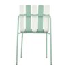 4 Piece Set Of Single Chairs With Modern Color Blocking Design, UV Resistant And Rust Proof - Haze Green / White - Image 6