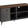 TV Stand, Console, Media Entertainment Center, Storage Cabinet, Convenient Design - Gray - Image 2