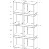 Bookshelf, Bookcase, Etagere, 5 Tier, For Office, Contemporary & Modern - White - Image 5