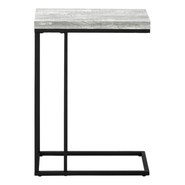 Accent Table, C - Shaped, Contemporary Stylish - Gray