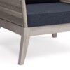 Santiago - Outdoor Conversation Chair - Slate Gray - Image 7