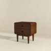 Alexa - Mid-Century Modern Style Night Stand - Brown - Image 15