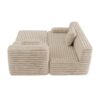 Cloud - Sectional Sofa Upholstered Couch Free Combined Sofa - Light Coffee - Image 14