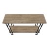 Accent Console Table For Entryway, Contemporary And Modern - Taupe / Black - Image 4