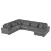 Modern Oversized U Shaped Sectional Sofa With Chaise Lounge - Dark Gray - Image 19