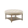 Cedric - Accent Ottoman With Tufted Top And Storage Shelf - Cream - Image 4