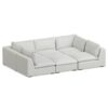 Jasmine - Pit Sectional Sofa - Gray - Image 4