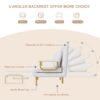 3 In 1 Convertible Folding Sofa Bed With Adjustable Backrest And Pillow - White - Image 19