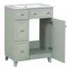 24" Bathroom Vanity Cabinet With Sink - Green - Image 17