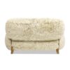 Enchante - Sheepskin Accent Loveseat - Taupe / Natural - Image 3