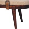 Nordholm Boucle Bench - Walnut - Image 9