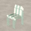 4 Piece Set Of Single Chairs With Modern Color Blocking Design, UV Resistant And Rust Proof - Haze Green / White - Image 11
