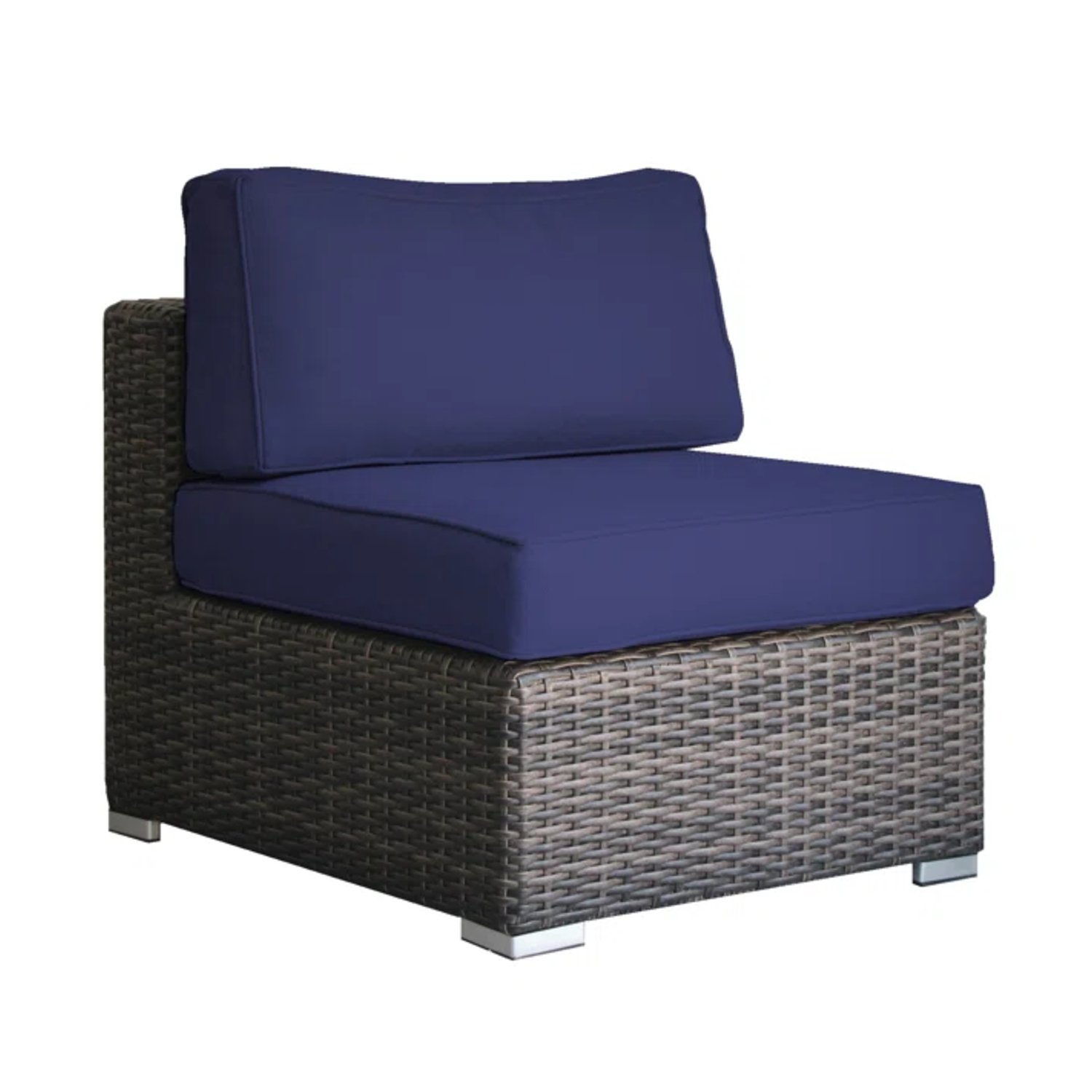 Outdoor Rattan 6 Person Seating Group With Cushions - Espresso - Image 5