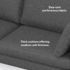 Ava - Mid Century Sofa - Dark Gray - Image 13