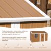Heavy Duty Storage Shed, Windows, Lockable Door & Ventilation - Brown - Image 10