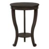 Accent End Table, 2 Tier, Traditional - Walnut - Image 2