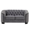 3 Piece Sofa Sets With Legs, Upholstered Couches - Gray - Image 23